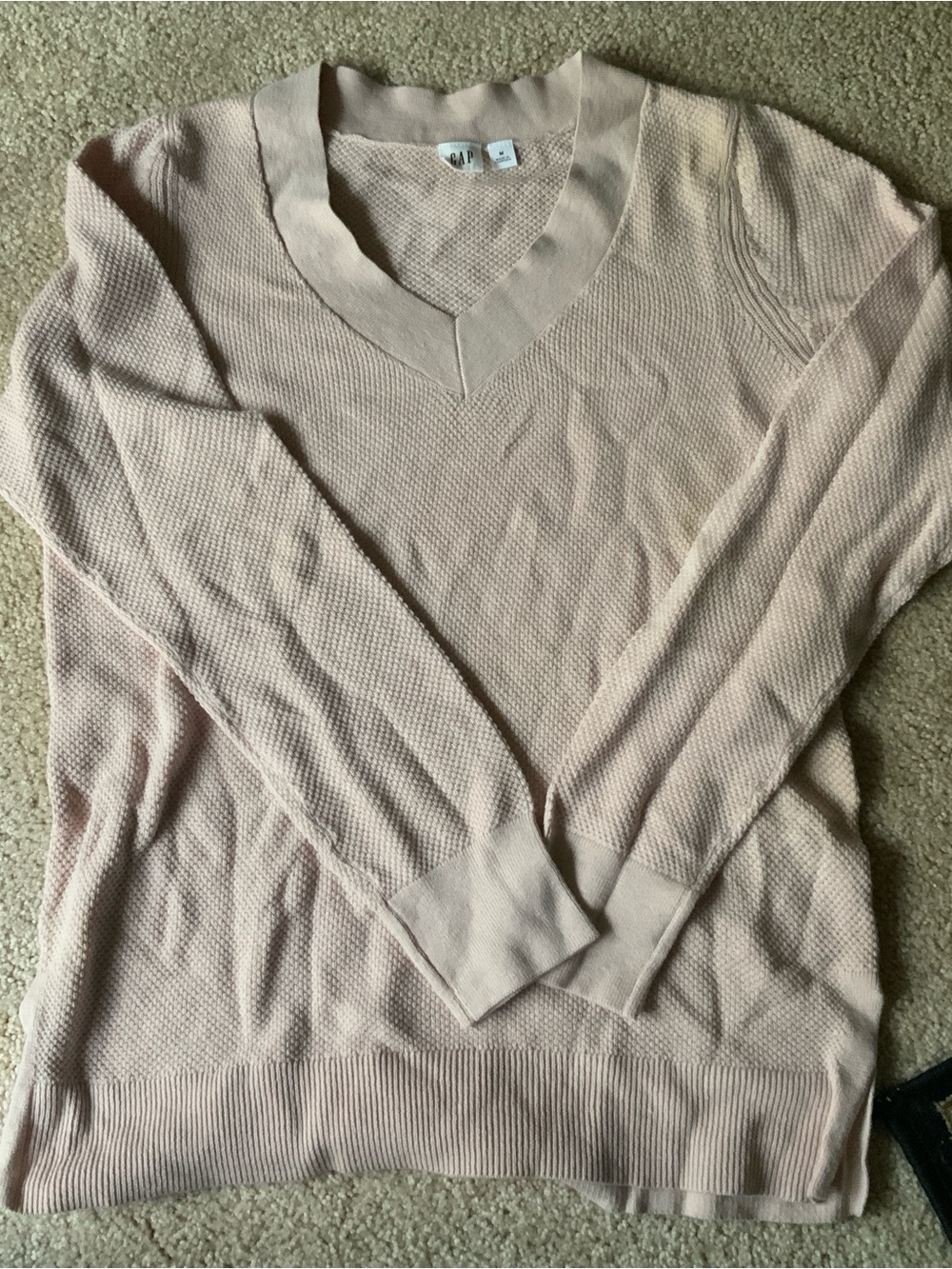 GAP Women's Light Blush V-Neck Sweater